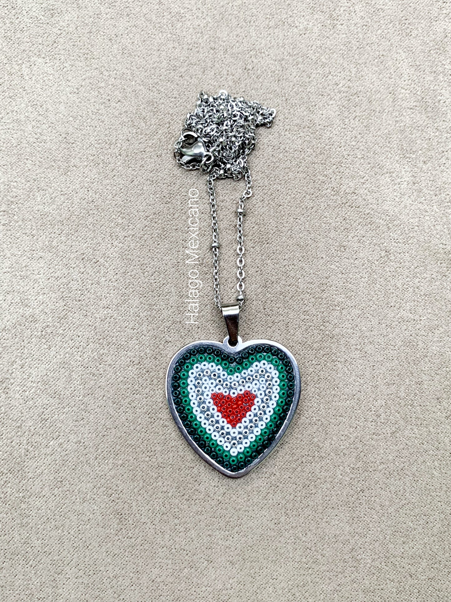 Collar corazón Colores de México