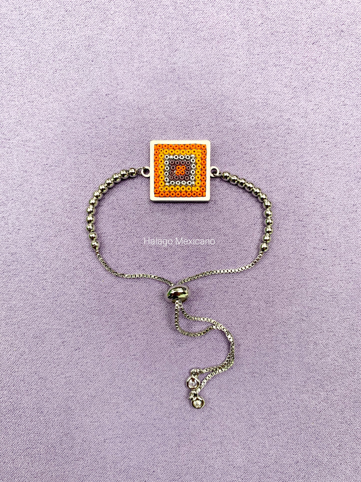 Pulsera cuadrada Día de Muertos