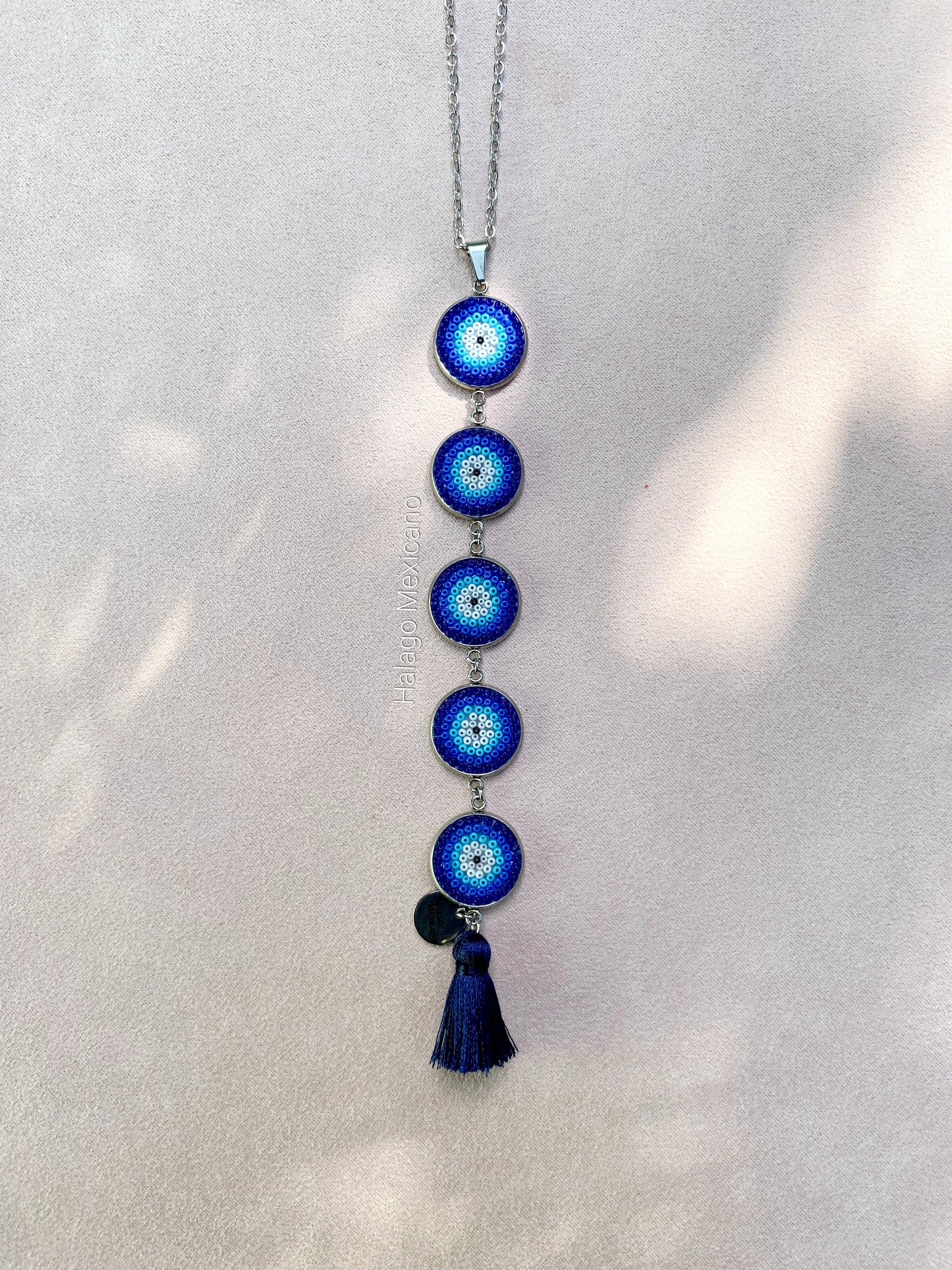 Collar corbatín Ojo Turco Azul