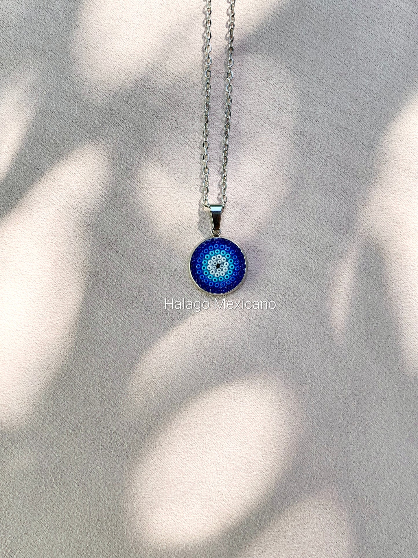 Collar pequeño Ojo Turco azul