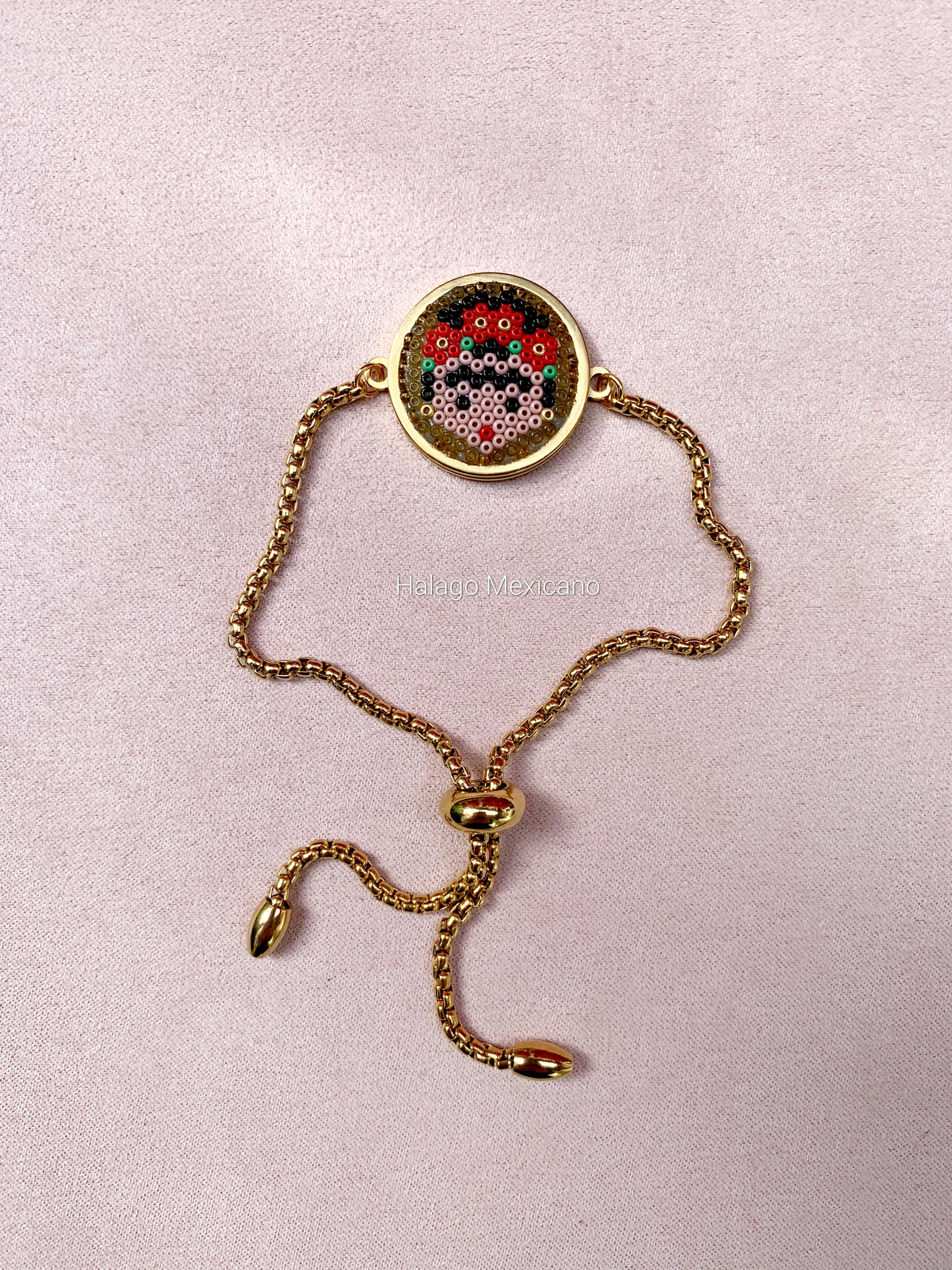 Pulsera redonda Frida dorada