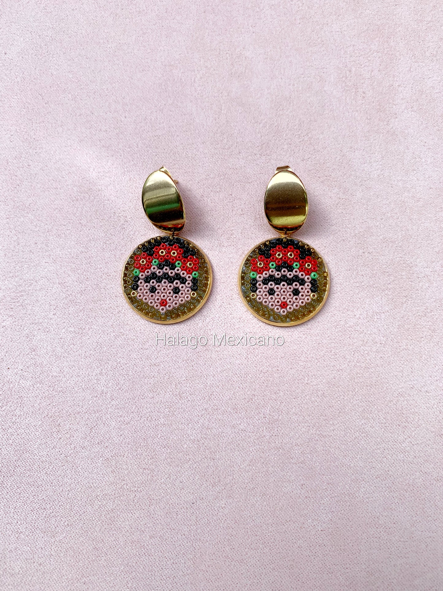 Aretes redondos Frida dorados