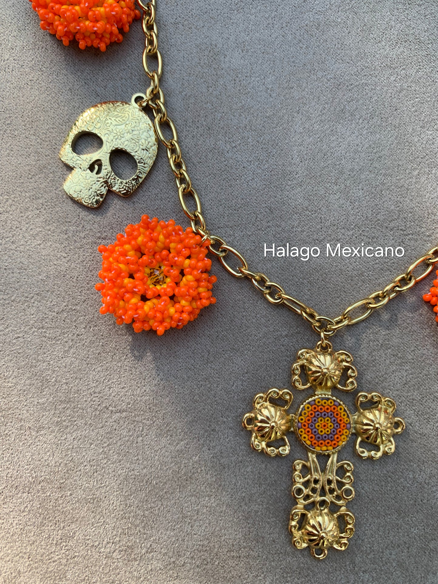 Collar Flor de Cempasúchil