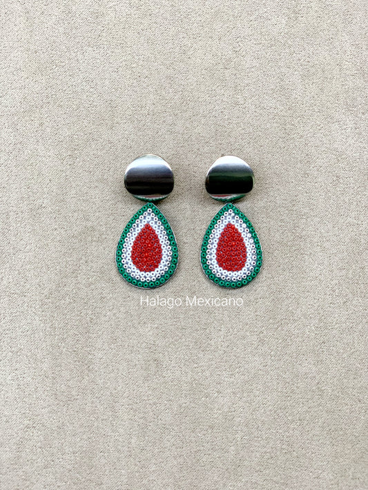 Aretes gota grande Colores de México